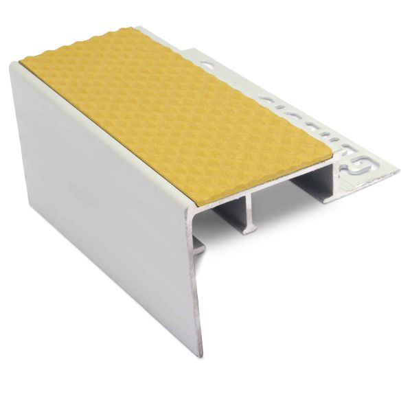 Yellow Ceramic Tile-In Nosing 10mm Flooring Tredsafe Non Slip Heavy Duty
