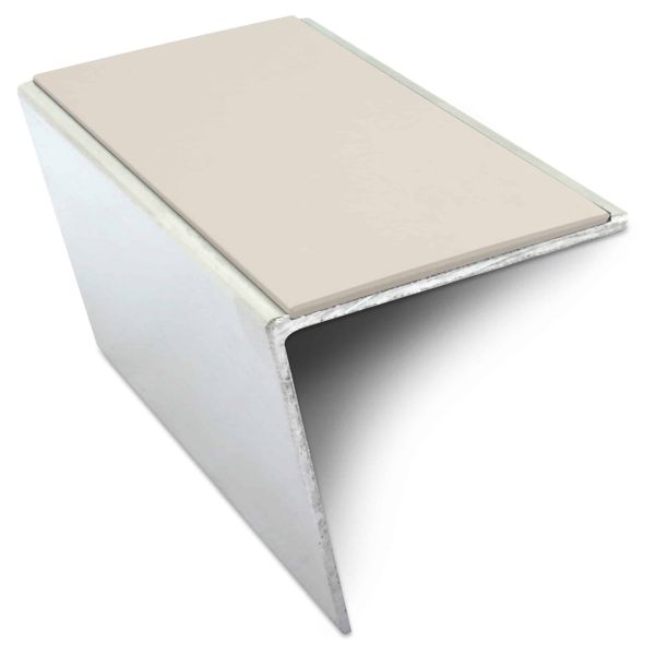 canvas Commercial Stair Nosing 57 x 55mm PVC Insert Aluminium Anti Slip Trim